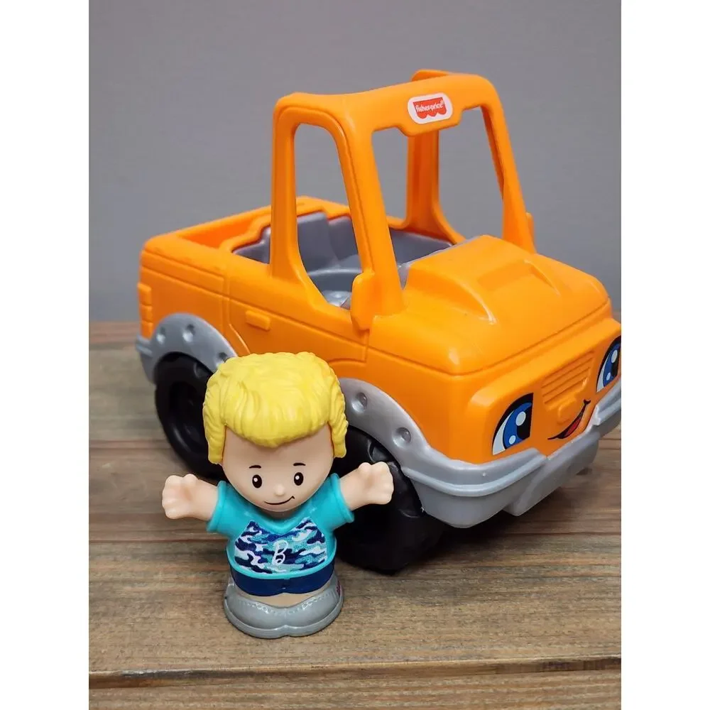 Fisher Price Little People Orange Jeep GGT36 Help A Friend Pick Up Truck 2017